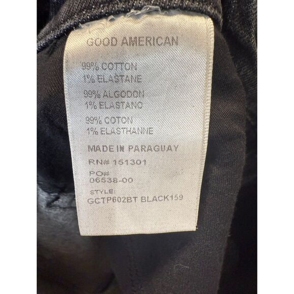 Good American GCTP602BT Women's Size 31 Black Good Classic Ankle Slim Jeans NWT - Picture 8 of 9